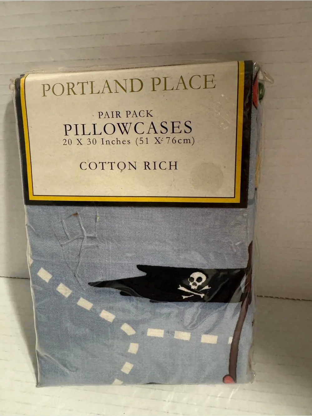 Portland Place Pirate Theme Pillowcases 20x30